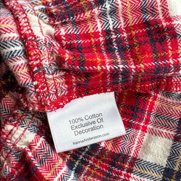 Hanna Andersson flannel plaid dress size 140(10) - Picture 4 of 6